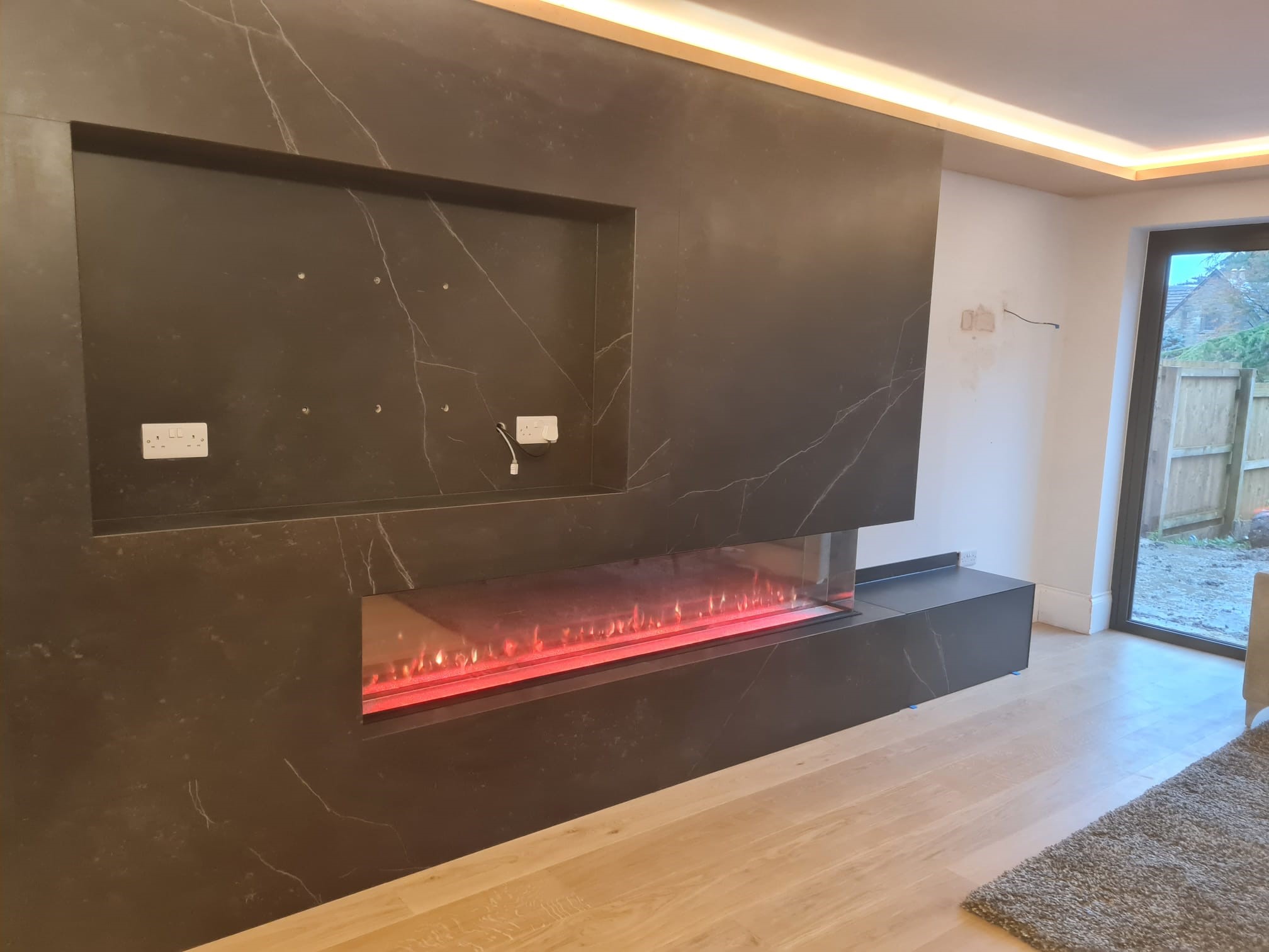 Dekton Kelya Floor-to-Ceiling Installation