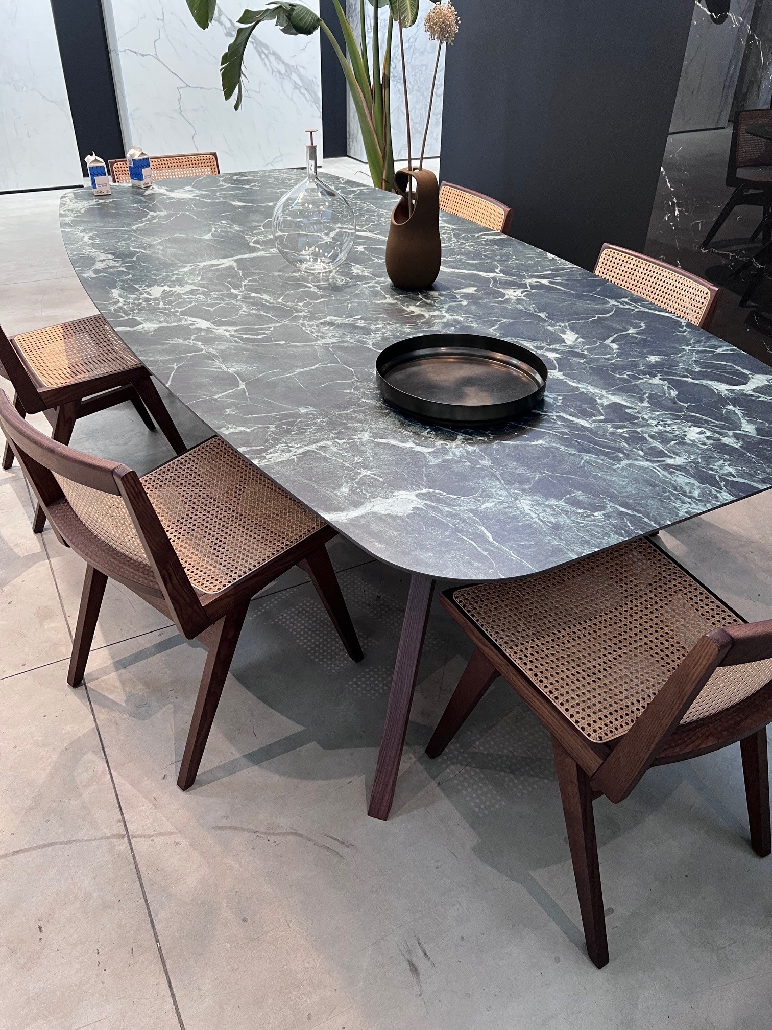 Oval Stone Dining Table