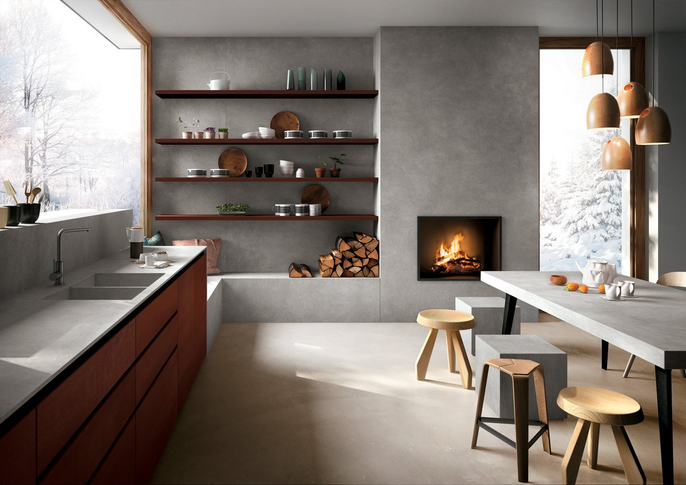 Infinity-Concrete-Light-Installation