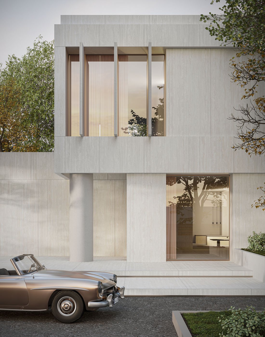 Infinity-Travertino-Bianco-Installation