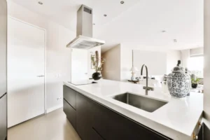A203 Super White Fitted Kitchen