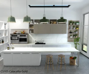 CS105 Calacatta Gold Fitted Kitchen